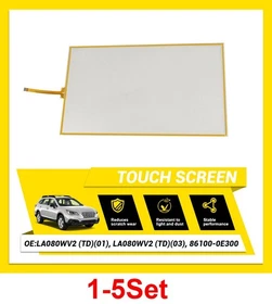 1-5X For 2014-19 Toyota Highlander Radio 8'' Touch Screen Glass Digitizer Panel