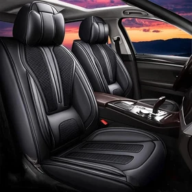 Seat Covers For Ford/Nissan Front&Rear,Faux Leather Car Cushion Pad (2/5 Seats) Seat Covers For Ford/Nissan Front&Rear,Faux Leather Car Cushion Pad (2/5 Seats)