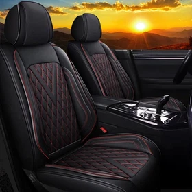 Set Seat Covers For Ford,Faux Leather Car Seat Cushion Waterproof (2/5 Seats) Set Seat Covers For Ford,Faux Leather Car Seat Cushion Waterproof (2/5 Seats)