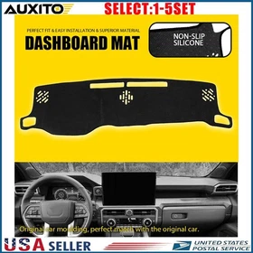 For 2024 2025 Toyota Tacoma Dashboard Cover Pad Mat Black Non-Slip Dash Mat 1-5X
