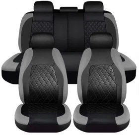 For Toyota RAV4 Front Rear Car Seat Covers 5-Seats Protector PU Leather Full Set For Toyota RAV4 Front Rear Car Seat Covers 5-Seats Protector PU Leather Full Set