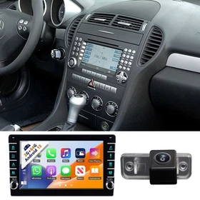 Android Sat Nav GPS + Rear View Camera For Mercedes Benz MB SLK Class R171 SLK200 Map