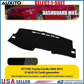 Dashboard Mat Cover Pad Fit Toyota Corolla 09-13 Sun Heat Shield Anti-Glare 1-5X