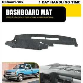 For Chevrolet K1500 K2500 K3500 1988-1994 Car Dash Cover Mat Dashboard Pad Gray