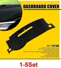 1-5X For 07-14 Chevy Tahoe/Suburba Dash Cover Dashboard Mat Car Interior Pad