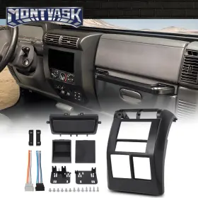 MMO795854 JEEP Double Din Radio Dash Wiring Harness Kit Tj