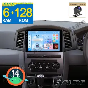 JGC14-H-101 A-SURE Android Car Stereo Radio Gps Bt Cam Jeep