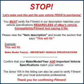 596-01205 ACURA Rh Blind Spot Alert Radar Unit Rdx #3