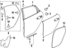 72821-3S5-A01 ACURA Seal Rear Integra