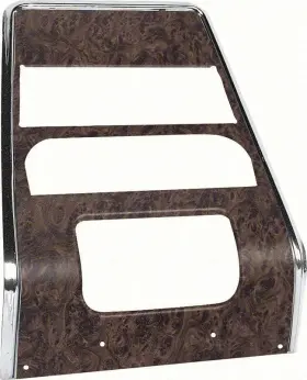 K-K214 AMD AUTO METAL DIRECT Center Dash Panel Burlwood