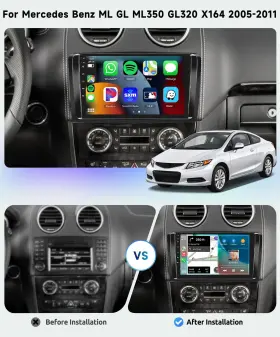 APY3817444S1 AMHAUCAR Benz Android Car Stereo Gps Navi W164