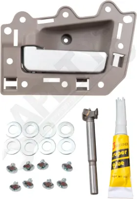 93273 APDTY Interior Door Handle Lever Housing Front Left Kit