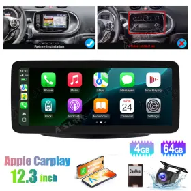BSTF14H ASURE Android Car Radio Stereo Benz Smart Fortwo Gps