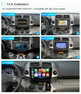 K42X3-TRV5-9 ASURE Autoradio Stereo Gps Wireless Carplay RAV4 #3