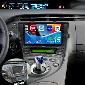 K42X5S ASURE Android Car Stereo Radio Navi Wifi Carplay Prius