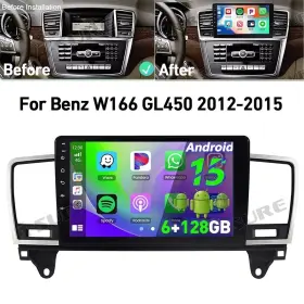 K44X4-ML166-9 ASURE Benz Carplay Car Stereo Radio Gps W166 Gl