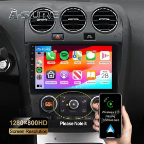K44X4-NA4A-9 ASURE Android Car Stereo Radio Gps Carplay Sl Se