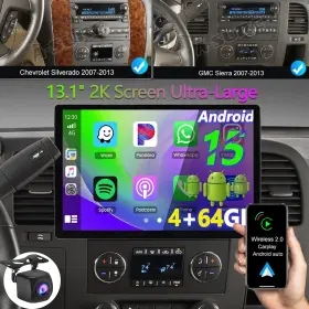 K84X4131 ASURE Gbc Carplay Radio Stereo Camera 1500 2500 Gmc