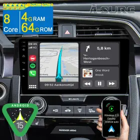 K84X5W ASURE Hcx Android Car Stereo Gps Nav Radio Honda Civic