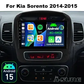 N44X5 ASURE Android Car Stereo Radio Wireless Carplay Gps Kia