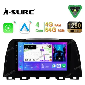 N44X5-M63A-9 ASURE Wifi Carplay Android Car Gps Stereo Radio