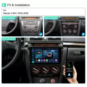 Z84X3-M31-9 ASURE Android Carplay Auto Car Stereo Radio Mazda #3