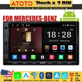 A5ELG2A7TB ATOTO Benz Din Android Car Stereo Wireless Carplay