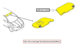 4G0857552JY1 AUDI Right Sun Visor