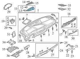8W0919068 AUDI Sun Sensor Dummy Cover Cap Sportback #3
