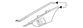8W1-959-517-F-V58 AUDI Switch Bezel
