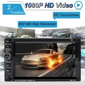 Autofather 2DIN 6.2 Inch Din In-dash Car Stereo Dvd Cd Player #3