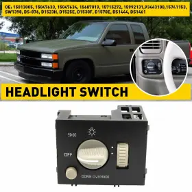 15992131 AUXITO Headlamp Headlight Dimmer Switch Cadillac