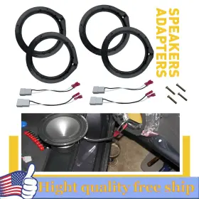 718924709618 AUXITO Speaker Adapters Bracket Harness Front