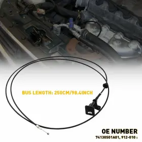 74130S01A01 AUXITO Hood Latch Release Cable Handle Honda