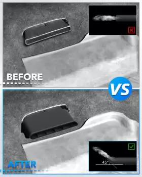 CFKG-SILVERADO-14-18-EXE AUXITO Rear Passenger Air Deflectors #2