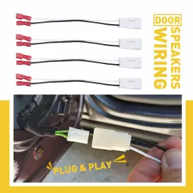 DCSXT-TAURUS-13-19 AUXITO Door Car Speaker Wire Harness Jeep