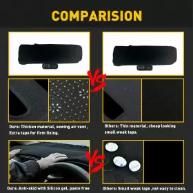 F150 AUXITO Dash Cover Mat Dashboard Pad Ford #2