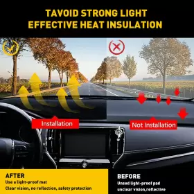 ZGD-SILVERADO-19-21 AUXITO Dash Cover Mat Dashboard Pad 1500 #2