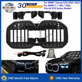Baturu Series Gloss Black Front Bumper Kidney Grille With Led