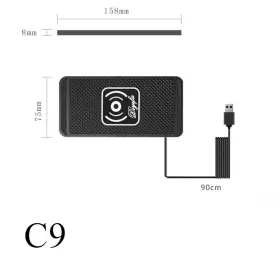 CH-1510 BCSMMCAR Charging Wireless Phone Charger Silicone Pad #3
