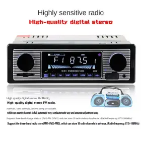 FY67924 BCSMMCAR Bluetooth Car Fm Radio Player Usb Stereo