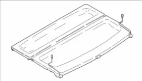7378619 BMW Rear Window Parcel Shelf Luggage Cover X1 F48 #3