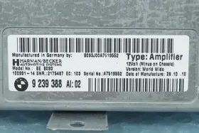 9239388 BMW Harman Becker Radio Sound Amplifieroem Amplifier #3