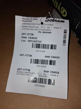26543648 BUICK Envision Speedometer