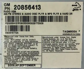 638-02425 CADILLAC Am Fm Cd Player Radio Receiver Cts #3