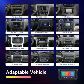 WHA2742619 CAMECHO Touran Polo Eos Android Car Stereo Radio #2