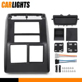 C-02ITM3903ABK CARLIGHTS Double Din Dash Bezel Radio Stereo