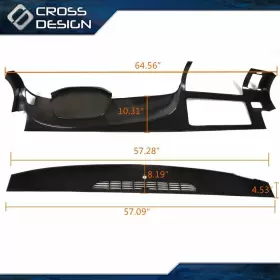 HT-02ITM4503ZBR CROSSDESIGN Dash Cover Overlay Set Ls Wt Sl #2