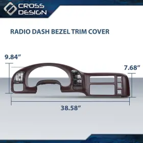 HT-02ITM4505ADR CROSSDESIGN Dash Radio Cluster Bezel Vent Gmc #3