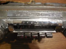 NT-3715 DELUXE BY DELCO Bel Air Dash Am Radio Plate Bezel #3